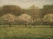 Dwight William Tryon Apple Blossoms Spain oil painting artist